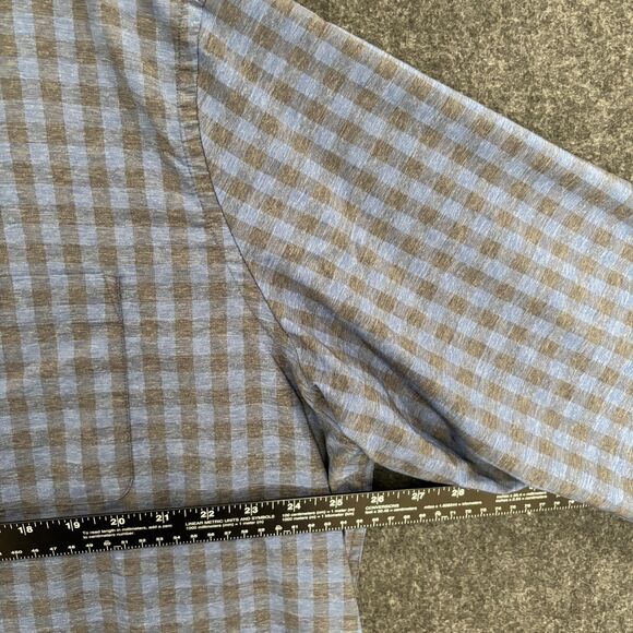Orvis Prospect Adventure Shirt Men's XXL Blue Gingham Plaid Classic Fit Pocket - Picture 5 of 9